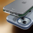 Vaku Luxos ® Apple iPhone 15 Vortex Gel Cushion Slim Fit Shockproof Crystal Clear Camera Metal Ring Back Cover