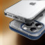Vaku Luxos ® Apple iPhone 15 Pro Vortex Gel Cushion Slim Fit Shockproof Crystal Clear Camera Metal Ring Back Cover