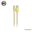 WK Design ® Metal Steel Spring In-destructable Ultra-Durable Long-Life Apple Lightning Port Charging / Data Cable