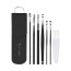 Dr Vaku ® Reusable EarWax Removal Cleaning Tool Kit (Set of 7) Stainless Steel With Storage Case Ear Pick Scoop Curette Cleaner And Spring Buds Safe Easy & Hygienic
