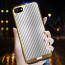 VAKU ® Apple iPhone 7 Carbon Fibre with Golden Electroplated layering hard PC Back Cover