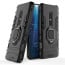 Vaku ® Vivo V17 Pro Falcon Metal Ring Grip Kickstand Shockproof Hard Bumper Dual Layer Rugged Case Cover