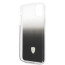 Ferrari ® Apple iPhone 11 Pro Transparent Black  Gradient Ferrari Logo Back cover
