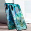VAKU ® Samsung Galaxy A7 (2018) Sodalite Series Ultra-Shine Luxurious Tempered Finish Silicone Frame Thin Back Cover
