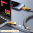 Vaku Luxos ® 4-in-1 65W Fast Charging Flat Nylon Braided Data Sync Cable With USB, Lightning, C-Type Ports