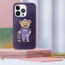 Santa Barbara Polo Club ® Apple iPhone 14 Pro Max Woven Bear Designer Series Leather Case Back Cover