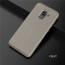 Vaku ® Samsung Galaxy A8 Plus Kowloon Double-Stitch Edition Silicone Leather Texture Finish Ultra-Thin Back Cover