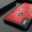 Ferrari ® Apple iPhone X Official 488 GTB Logo Double Stitched Dual-Material Pure Leather Back Cover