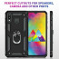 Vaku ® Samsung Galaxy A30 / A20 Hawk Ring Shock Proof Cover with Inbuilt Kickstand