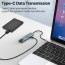 Vaku Luxos ® HEXTECH 6-in-1 USB C HUB Multiport Adapter with 4K HDMI 2 x USB 3.0/2.0 Ports Type-C 100W PD Charging Data Transfer Speed Upto 5GBPS Ethernet