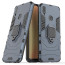 Vaku ® Vivo V11 Falcon Metal Ring Grip Kickstand Shockproof Hard Bumper Dual Layer Rugged Case Cover