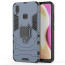 Vaku ® Vivo V11 Falcon Metal Ring Grip Kickstand Shockproof Hard Bumper Dual Layer Rugged Case Cover