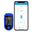 DR VAKU ® Fingertip Pulse Oximeter with Bluetooth Connectivity & SpO2 Blood Oxygen Saturation Monitor, Four Directional LED Display Phone Control with Batteries