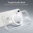 Vaku Luxos ® Apple iPhone 14 Plus Glassy Magsafe Series Clear TPU Shockproof Scratch Resistant Slim Protective Cover [ Only Back Cover ]