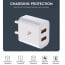 VAKU ® Pronto 2 IN 1 Dual USB 3.0 12W Fast Charging Adapter For iPhone 13/13Pro/13Pro Max/S21/S21Plus /iPad Pro /11/12/10.9etc