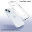 Vaku ® 2in1 Value Combo Pack Glassy Clear Silicone Back Cover + Tempered Glass Screen Guard for iPhone 15 / 15 Plus / 15 Pro / 15 Pro Max