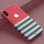 Vaku ® Apple iPhone X / XS Nostalgic Stripe Designer Print Back Cover