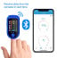 eller sante ® Fingertip Pulse Oximeter with Bluetooth Connectivity & SpO2 Blood Oxygen Saturation Monitor, Four Directional LED Display Phone Control with Batteries
