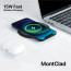 Vaku ® Mont Clad 15W Wireless Charger Compatible For 14 / 14 Plus / 14 Pro / 14 Pro Max / 13 / 12 / Galaxy S23 / S23 Plus / S23 Ultra/ S22 Series