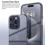 Vaku ® 2in1 Value Combo Pack Glassy Clear Silicone Back Cover + Tempered Glass Screen Guard for iPhone 15 / 15 Plus / 15 Pro / 15 Pro Max