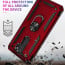 Vaku ® Xiaomi Redmi Note 8 Pro Hawk Ring Shock Proof Cover with Inbuilt Kickstand
