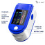Vaku Luxos ® Pulse Oximeter, SPO2 Blood Oxygen Saturation, Pulse Rate (PR) with Four Color TFT Digital Display [Battery Included] -Blue