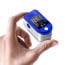 eller santé ® Pulse Oximeter, SPO2 Blood Oxygen Saturation, Pulse Rate (PR) with Four Color TFT Digital Display [Battery Included] -Blue