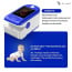 Vaku Luxos ® Pulse Oximeter Fingertip, Multipurpose Digital Monitoring Pulse Meter Rate & SpO2 with LED Digital Display [Battery included] - Blue
