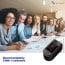 eller santé ® Pulse Oximeter Fingertip, Multipurpose Digital Monitoring Pulse Meter Rate & SpO2 with LED Digital Display [Battery included] - Black