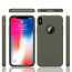 VAKU ® For Apple iPhone X / XS Liquid Silicon Velvet-Touch Silk Finish Shock-Proof Back Cover