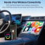 Vaku Luxos® AUTOGLIDE Wireless Apple CarPlay & Android Auto Adapter Video Streaming YouTube, Netflix, GPS Navigation, Backup Camera & TF Card Playback for All Cars