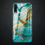 VAKU ® Samsung Galaxy A7 (2018) Quin Marble Series Ultra-Shine Luxurious Tempered Finish Silicone Frame Thin Back Cover