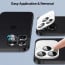 Vaku ® Apple iPhone 16 Pro Metal Camera Lens Protector Anti Scratch HD Clear Case Friendly Tempered Glass Camera Cover