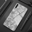 VAKU ® Samsung Galaxy A50 Glossy Marble with 9H hardness tempered glass overlay Back Cover