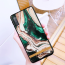 VAKU ® Samsung Galaxy A7 (2018) Marble River Series Ultra-Shine Luxurious Tempered Finish Silicone Frame Thin Back Cover