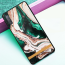 VAKU ® Samsung Galaxy A7 (2018) Marble River Series Ultra-Shine Luxurious Tempered Finish Silicone Frame Thin Back Cover
