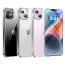 Vaku Luxos ® 2In1 Combo Apple iPhone 14 Plus Glassy Clear TPU Shockproof  Cover with 3D Tempered Glass