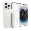 Vaku Luxos ® 2In1 Combo Apple iPhone 14 Pro Guard Mag-Safe Series Shockproof TPU Case Back Cover with 3D Tempered Glass