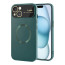 Vaku ® Apple iPhone 14 Plus Premium Polarized Leather Texture Full Lens Protection Silicon Back Cover Case