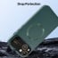 Vaku ® Apple iPhone 15 Plus Premium Polarized Leather Texture Full Lens Protection Silicon Back Cover Case