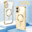 Vaku ® Apple iPhone 16 Luxury Electroplated Magnetic Magsafe Camera Protection TPU Back Cover Case