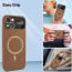 Vaku ® Apple iPhone 15 / 15 Plus Premium Silicon Polarized Texture Full Lens Protection Lens Protection Back Cover Case