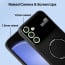 Vaku ® Samsung Galaxy S23 FE Silicon Polarized Texture Full Lens Protection Lens Protection Back Cover Case