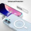 Vaku Luxos ® Apple iPhone 16 Glassy MagPro Clear TPU Shockproof Scratch Resistant, Certified Mag-Safe Military-Grade Protection Back Cover