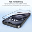 Vaku ® Apple iPhone 16 ESD Full Glass Dust & Water Proof Tempered Glass Anti-Scratch Edge to Edge Coverage