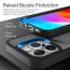 eller santé ® Apple iPhone 15 Pro Max Castros MagPro With Magnetic Alloy Ring Metal Kickstand Scratch Resistant Certified Mag-Safe Protection Cover