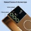 Vaku ® Samsung Galaxy S23 Ultra Silicon Polarized Texture Full Lens Protection Lens Protection Back Cover Case