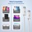 DR VAKU ® 240W Type-C to Type-C Braided Cable 2M Fast Charging & High-Speed Data Transfer for iPhone, MacBook, iPad, Samsung, Laptop, Monitor & Other USB-C Devices