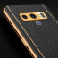 Vaku ® Samsung Galaxy Note 9 Luxemberg Series Leather Stitched Gold Electroplated Soft TPU Back Cover