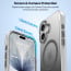 Vaku Luxos ® Apple iPhone 17 Triton Magpro Dual Matte Tone Scratch Resistant Camera Screen Protector Shockproof Protective Back Cover
